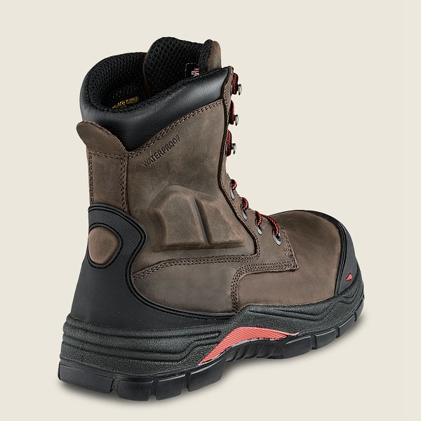 Red Wing Mens Safety Boots - King Toe® Adc - 8-inch Insulated Waterproof Csa Toe - Dark Grey - WTO68